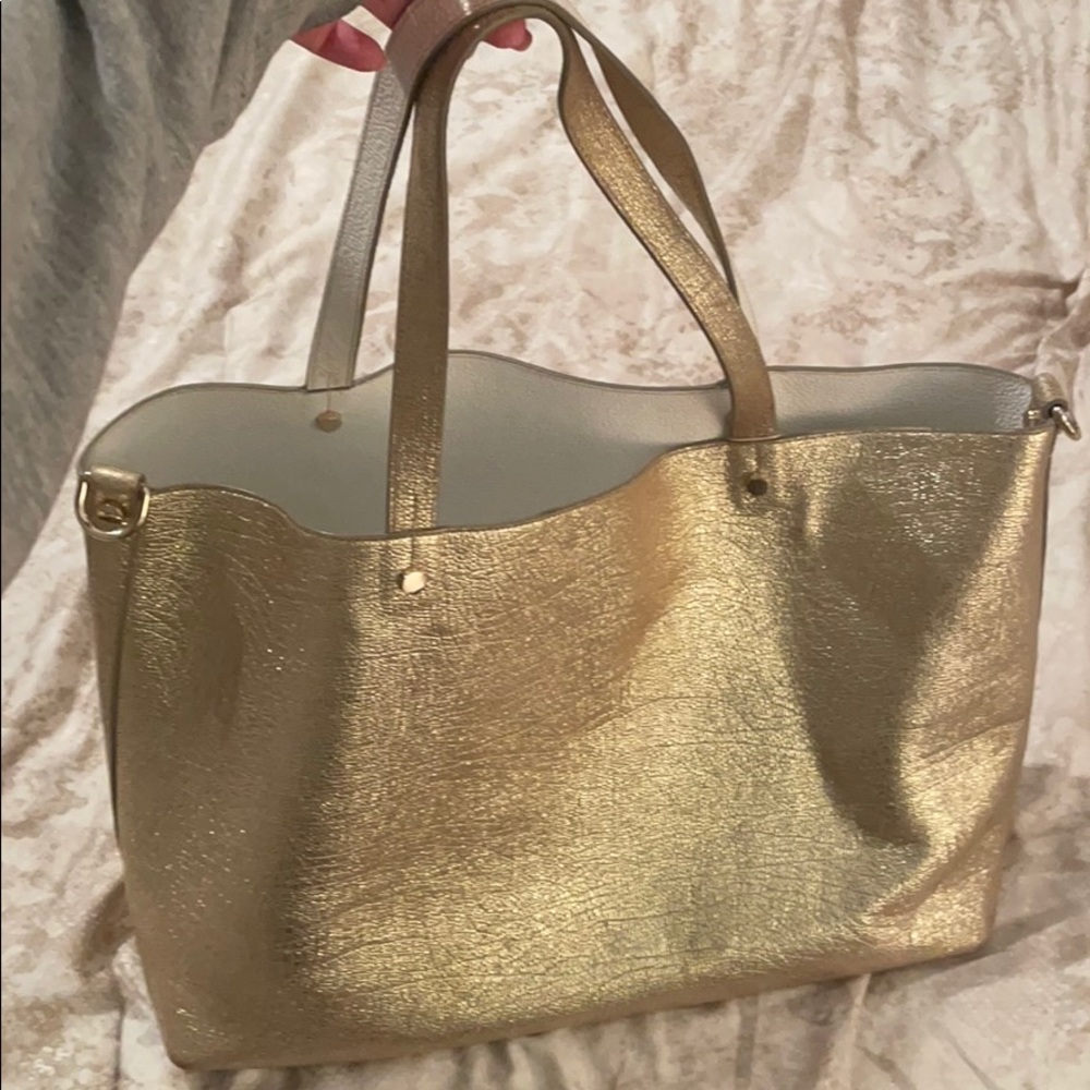 Luana Italy Leather Reversible Tote